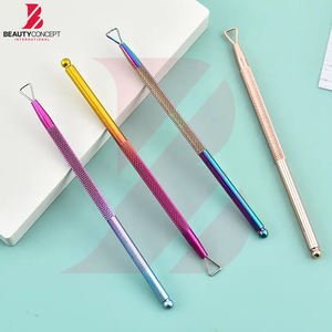 Lime à ongles en acier inoxydable 11 couleurs, éliminateur de peaux mortes, repousse-cuticules, dissolvant de vernis à ongles, outils de manucure et de coupe - Product Image 2