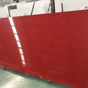 Silo de cuarzo espejo rojo moderno 2cm/3cm de espesor losa de piedra artificial pulida grande para encimeras y pisos de hoteles/villas - Product Image 2