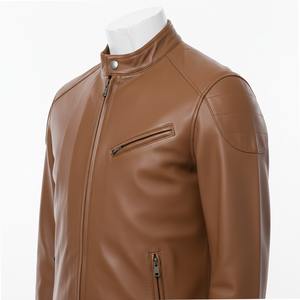 Veste en cuir de haute qualité pour homme, style tendance, en cuir de vachette 100% authentique, vente flash - Product Image 2