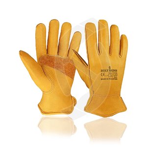 Wholesale Fireproof Anti-Slip <b>Waterproof</b> Breathable/Comfortable Safety Driver <b>Gloves</b> for Men's Construction & Gardening Use - Product Image 5