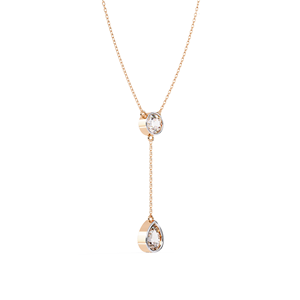 สร้อยคอจี้เพชรทรงหยดน้ำสุดหรูทันสมัย ได้รับการรับรองจาก IGI ทองคำแท้ 14K เหมาะสำหรับผู้หญิง สวมใส่ในงานปาร์ตี้ หรูหรา - Product Image 2