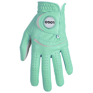 Gants de golf en cuir véritable doux au toucher, tissu respirant, forme ergonomique, service de logo personnalisé pour l'entraînement et la compétition en extérieur - Product Image 4