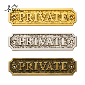 Letrero de Latón Vintage para Puerta de Salón, Placa Decorativa de Pared Estilo Antiguo, Letrero Retro de Latón para Nombre de Habitación - Product Image 5