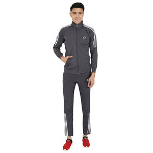 Conjunto Deportivo para Hombre, Estilo Taiwanés, Elástico en Cuatro Direcciones, Ajustado, Color Sólido, Cómodo, de Terciopelo Premium, para Deportes Activos, Otoño, Jogging y Running - Product Image 3