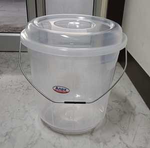 ANAX Modern PP Plastic <b>Bucket</b> <b>with</b> <b>Lid</b> 21-25L Portable Waterproof Water Storage Cleaning <b>Bucket</b> for Household Outdoor Use - Product Image 4