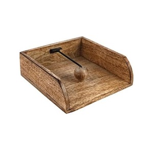 Soporte de Madera para Cajas de Pañuelos, Diseño Moderno, Organizador Portátil Multiusos, Ecológico, Hecho a Mano, Duradero - Product Image 1