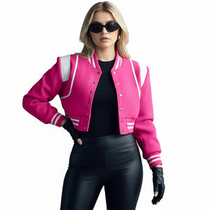 Service OEM Personnalisable – Blouson Teddy Court Femme Hiver Manches Longues Couleur Unie Imperméable Respirant en Peau de Mouton Teinte - Product Image 1