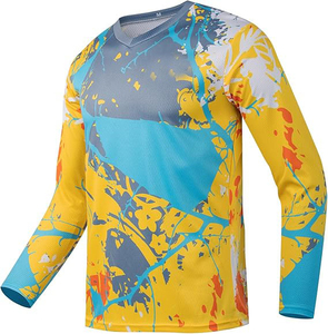 Custom Logo Motocross Jersey Long Sleeve Wholesale Breathable Quick Dry 100 % Polyester Racing For Clothing Sublimation Jersey - Product Image 1