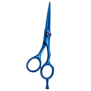 Ciseaux de coiffure professionnels pour salon de coiffure, couleur personnalisée, acier inoxydable, tranchants, pour droitiers, manche moyen - Product Image 2