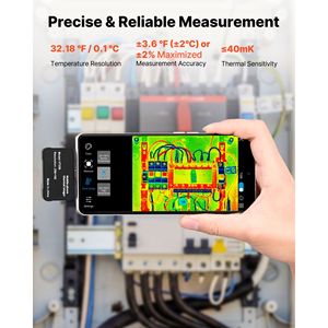 Termocamera a Infrarossi per Smartphone, Super Risoluzione 512x384, Frequenza di Aggiornamento 25Hz, Compatibile con Android e iOS - Product Image 6