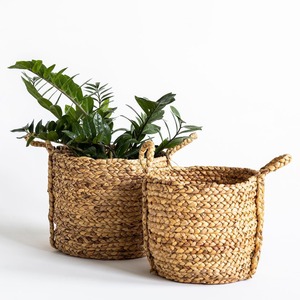 ตะกร้าใส่น้ำผักตบชวาสานสำหรับปลูกต้นไม้ - Product Image 4