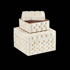 High Quality Handmade Tile Pattern Bone Inlay Box Bone Decorative Jewelry & Keepsake <b>Storage</b> Organizer Box for Home Decor - Product Image 3