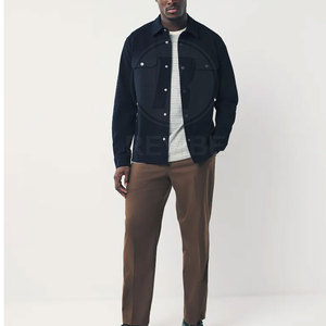 Casual Fashion <b>Men</b> Shackets High Quality Customizable Soft Cotton Eco-Friendly Breathable Canvas Durable Lightweight Trench - Product Image 4