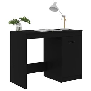 Escritorio rectangular negro para computadora de 39.4x19.7x29.9 pulgadas de madera de ingeniería - Product Image 5
