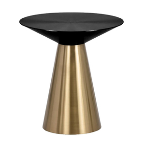 Mesa de centro y auxiliar de metal de diseño elegante, estilo blanco y negro, de calidad lujosa para el hogar, hotel, apartamento, sala de estar. - Product Image 6