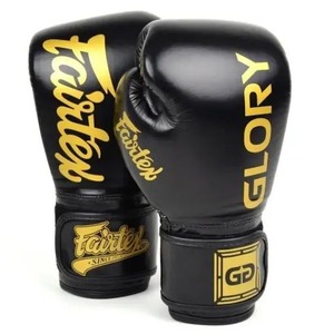 Gants de boxe Fairtex Sanda MMA en cuir de haute qualité, légers, professionnels, avec poignées et fermeture à lacets pour doigts entiers - Product Image 1