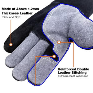 Guantes de Soldadura TIG MIG de Alta Calidad Premium, Resistentes al Calor, de Cuero, con Pantalla Táctil, Guantes de Seguridad para Exteriores en Venta - Product Image 3