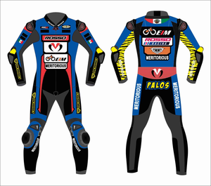 Traje de Carreras Personalizado de Cuero Vacuno/Canguro para Hombre, de Una Pieza |   Traje/Mono de Motociclismo al por Mayor, Nivel CE 2 - Product Image 1