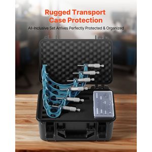 Set di 6 Micrometri per Meccanici 0-1"/1-2"/2-3"/3-4"/4-5"/5-6" Professionali con Precisione di 0,0001 - Product Image 6