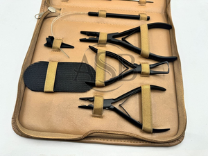 Kit Profesional de Herramientas para Extensiones de Cabello Microlink, Alicates de Acero Inoxidable Negro con Aguja de Bucle, Pinzas de Seccionamiento y Peine de Cola de Rata - Product Image 3