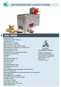 Máquina Semiautomática Multiusos RSL 1000 para Producción de Roti, Chapati o Pan Plano, en Oferta - Product Image 5