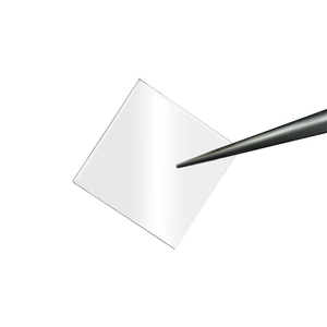 Aga9 8mmx8mm Single Crystal Square Diamond <b>Plate</b>, Both <b>Sides</b> Polished, 0.4mm Thickness - Product Image 1