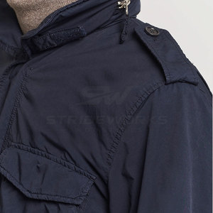 Veste de terrain pour homme personnalisée de haute qualité, en nylon/coton écologique, respirante et légère, avec col rabattable, pour l'extérieur, coupe-vent - Product Image 5