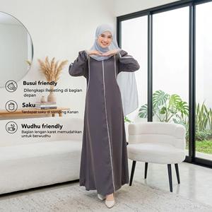 ขายส่งนิقاب/นาคับเนื้อผ้าไหมน้ำแข็งแบบย่นสบายสำหรับสตรีชาวมุสลิมสำหรับการเดินทางแสวงบุญ พร้อมผ้าคลุมศีรษะ - Product Image 6