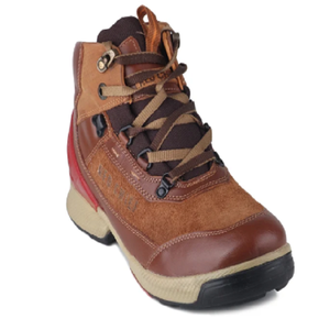 Genuine Leather Men's High Ankle Boots <b>Red</b> Chief <b>Lace</b> Casual Soft Lightweight Rugged Outdoor <b>Shoes</b> Travel Hiking Everyday Use - Product Image 1