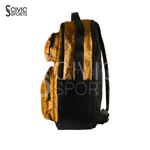 Bolsa de animadora con brillo y acabado brillante, mochila espaciosa con múltiples compartimentos y brillo. - Product Image 2