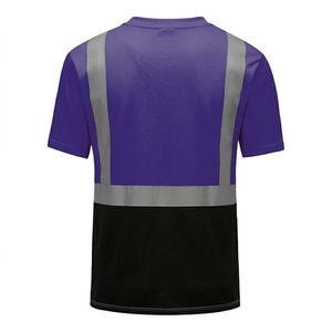Camiseta de Trabajo Funcional de Alta Visibilidad Personalizada, Transpirable, Antihumedad, Ripstop, Conjunto de Trabajo, Camiseta de Seguridad Reflectante para Hombre - Product Image 2
