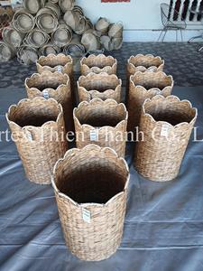 Handmade Natural <b>Wicker</b> Laundry <b>Basket</b> – Eco Friendly Water hyacinth Storage <b>Basket</b> for Home Decor - Product Image 4