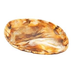 Élégant plateau ovale en résine marron vibrant plateau de service décoratif organisateur de stockage à domicile pièce NOUVELLE ARRIVÉE DERNIÈRE - Product Image 1