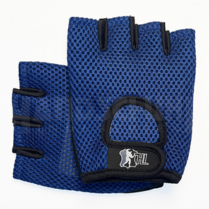 HANDSCHUHE INDUSTRIES Breathable PU Half Finger Weight Lifting <b>Gloves</b> with Buckle Closure & Hand Grips for Unisex Gym/Training - Product Image 6