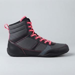 Zapatos de Entrenamiento de Boxeo para Hombre, de Cuero, con Cordones, Ligeros, de Caña Alta, Transpirables, Calzado Deportivo, Suela Flexible con Agarre y Soporte, para Gimnasio - Product Image 4