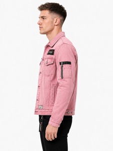 High Quality Eco-Friendly Windproof Breathable <b>Men</b> <b>Denim</b> <b>Jacket</b> Casual Street Style Durable Cotton Construction Versatile Front - Product Image 2