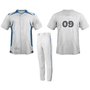 Ensemble Maillot et Pantalon de Baseball Personnalisé Respirant Séchage Rapide Tenue de Sport d'Équipe Fabricant OEM ODM Nom d'Équipe Personnalisé Court - Product Image 1
