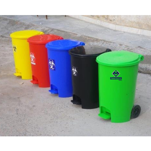 2026 Eco-Friendly Outdoor Wet-Dry Separation Induction <b>Sensor</b> Automatic Foot Pedal Plastic Garbage <b>Bin</b> - Product Image 5