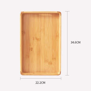 Bandeja de Servicio de Madera Maciza con Asas para Desayuno, Comida, Cena, Té, Hecha a Mano, Apta para Lavavajillas, Estilo Clásico de Restaurante por TIMELESS CRAFT - Product Image 1