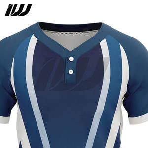 Uniformes de Béisbol/Sóftbol Unisex de Alta Calidad, 100% Poliéster, Antibacterianos, Cuello en V, Impresión por Transferencia de Calor, Tallas Grandes - Product Image 5