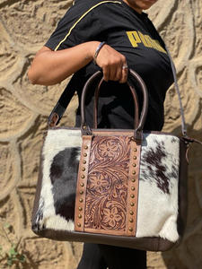 Nuevo bolso de mano con flecos de cuero de vaca con estilo occidental hecho a mano de moda de alta calidad para mujer bolsos de compras - Product Image 3