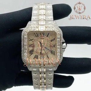 Mossinate Premium Stainless Steel <b>Watch</b> with Diamonds Elegant Gold and Silver Design <b>for</b> Fashionable and Active Lifestyles - Product Image 1