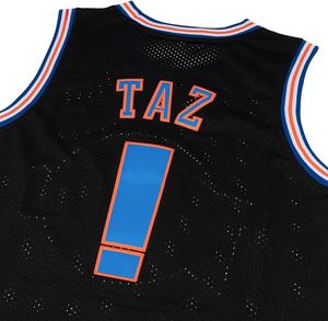 Maillot de basket Taz pour homme, sans manches, en mesh respirant, avec impression sublimée, logo au dos, design du nom de l'équipe - Product Image 2