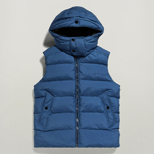<b>Men's</b> Lightweight <b>Warm</b> Woolen Solid Puffer Vest Outdoor Sleeveless Zip up Spring Padded <b>Jacket</b> Casual Gilet - Product Image 1