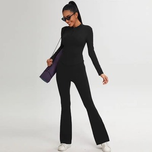 Luxury Yoga Set Premium Quality Fitness Workout Outfit Seamless Stretchable Breathable Gym Activewear for <b>Women</b> - Product Image 1