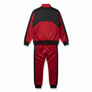 Men <b>Tracksuits</b> with Two Tone Contrast Zip Through Set, Blank Street Style With Hoodies Women Jogging Slim Fitted <b>Tracksuit</b> - Product Image 3