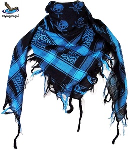Écharpe légère 100 % coton camouflage Shemagh Keffiyeh arabe du désert respirante coupe-vent décontractée et tendance pour toutes les saisons - Product Image 2