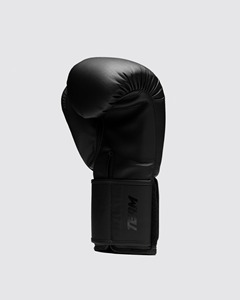 Gants de boxe professionnels en cuir de vachette noir intégral, qualité supérieure, personnalisables, prix de gros RTS, pour entraînement et sparring. - Product Image 3