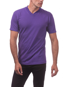 Camiseta de Manga Corta para Hombre, Cuello en V, 100% Algodón Jersey, Ecológica, Transpirable, en Varios Colores, Gran Venta - Product Image 4