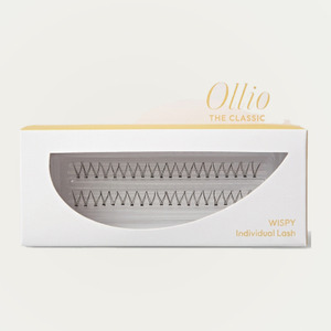 Pestañas individuales Ollio Olrio The Classic Individual Lashes Single Pack - Extensiones de pestañas Wispy de 9 mm - Product Image 1